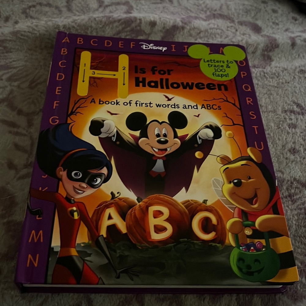 New HC Disney H is for Halloween large HC Board Book